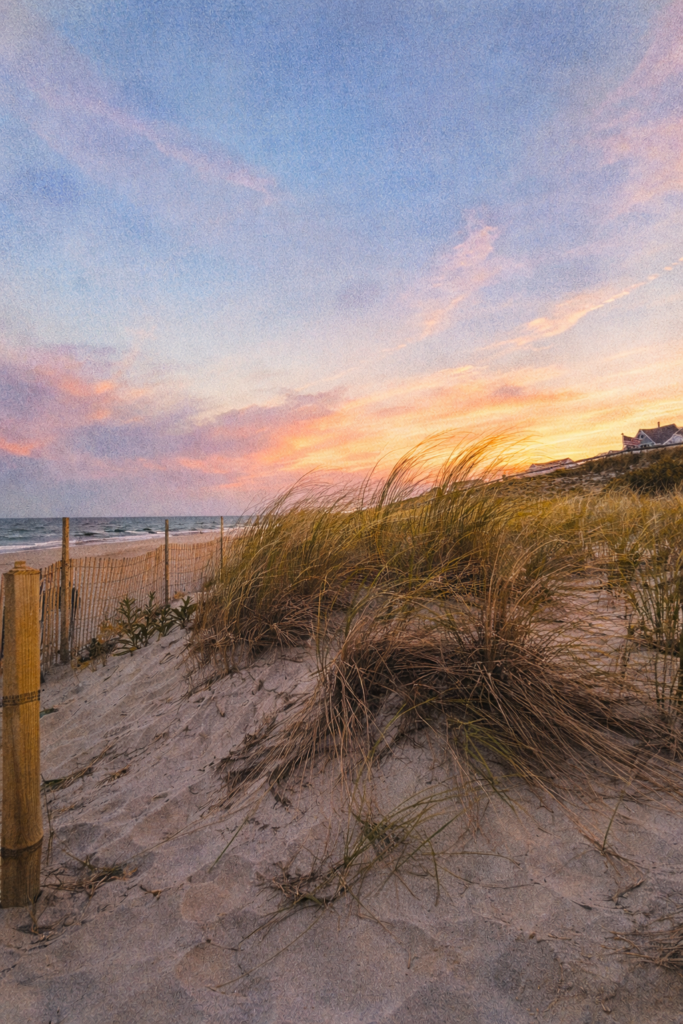 watercolor sunrise over water, nurse burnout healing